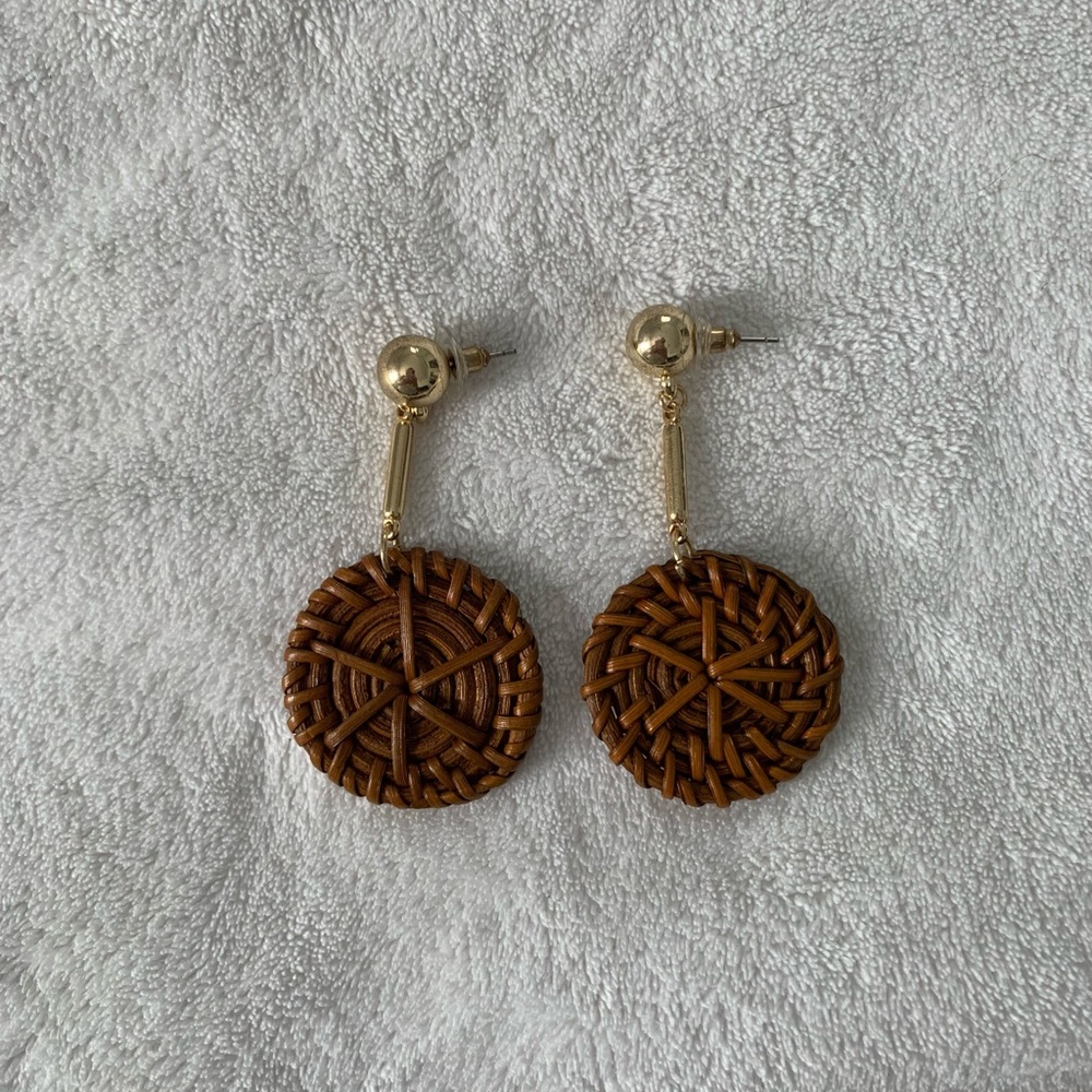 Rattan Earrings